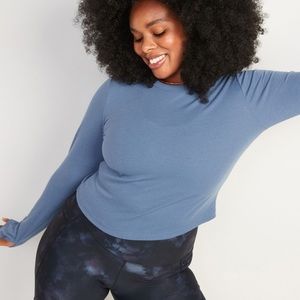 Cropped Rib Knit Top